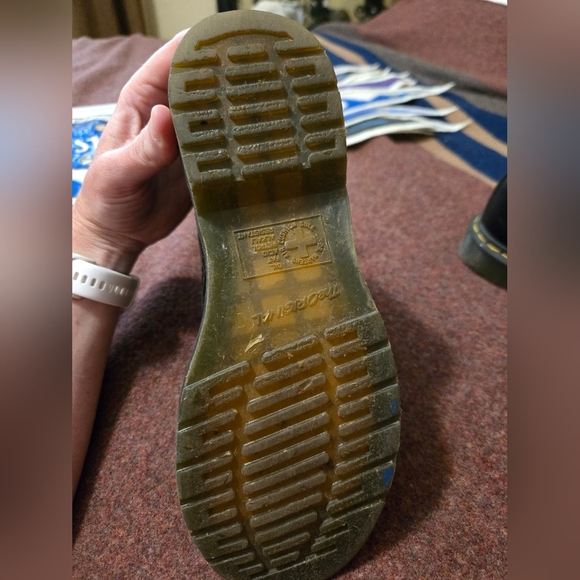 Dr. Martens 1460 W Leather Lace Up Boots Ladies Size 6US USED - Picture 6 of 9